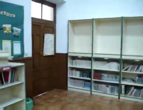 10 de Diciembre de 2006. Panorámica en video de la biblioteca del Colegio Público Valentín Escobar