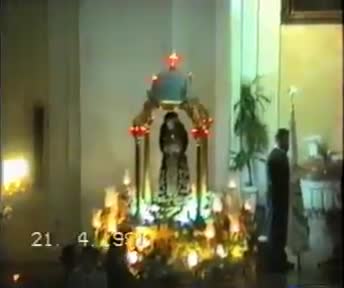 V Centenario del Martirio del Santo Niño. 21 de Abril de 1991. El Santo Niño en la Iglesia Parroquial