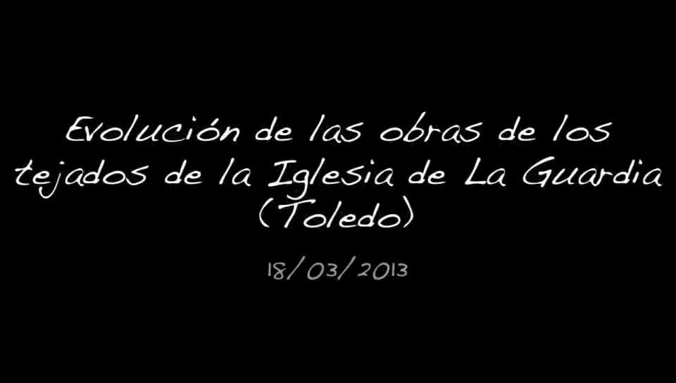 Evolución de las obras de rehabilitación de los tejados de la Iglesia. 18-3-2013