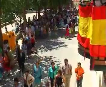 Corpus Christi 2006. Procesión con los niños que han hecho la comunión este año