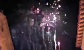 Pólvora después de la Cabalgata de los Reyes Magos. 5 de enero de 2006