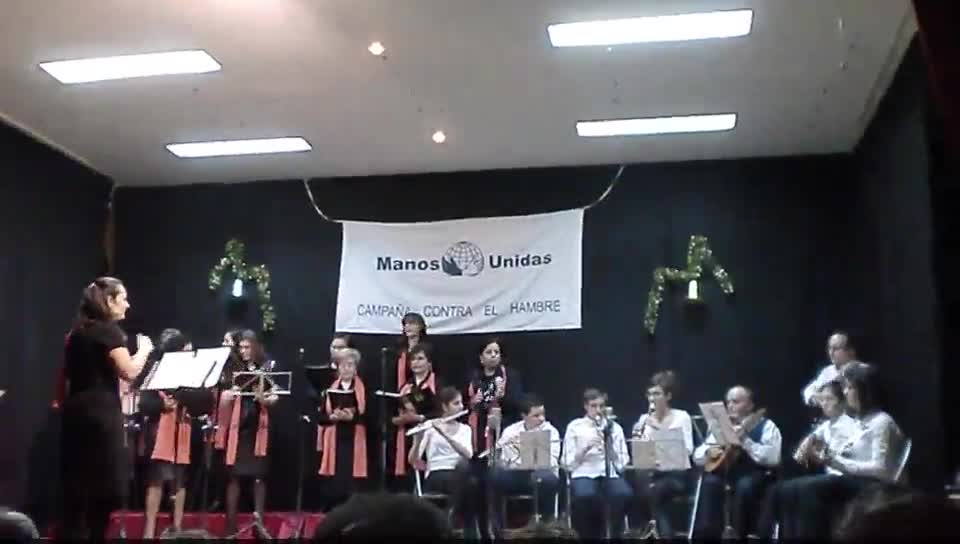 El Coro Parroquial en el Festival de Manos Unidas 2010. 26-12-2010