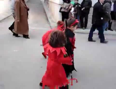 25 de Febrero de 2007. Desfile de Carnaval a su paso por la Calle Mayor