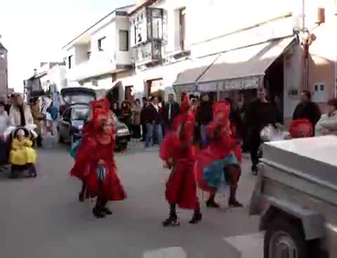 25 de Febrero de 2007. Desfile de Carnaval a su paso por la Calle Mayor