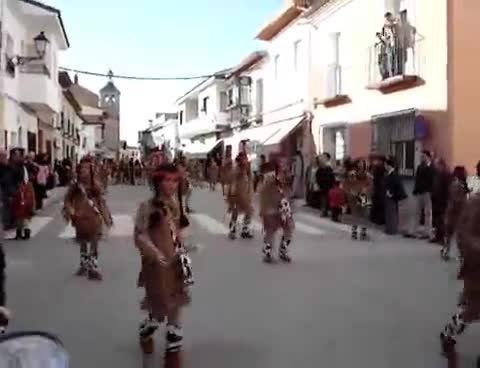 25 de Febrero de 2007. Desfile de Carnaval a su paso por la Calle Mayor