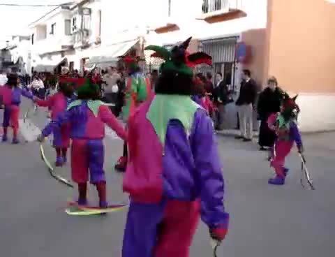 25 de Febrero de 2007. Desfile de Carnaval a su paso por la Calle Mayor