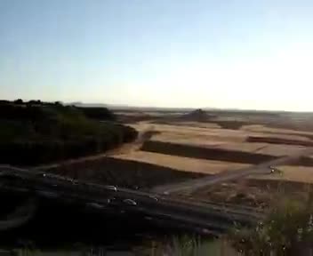 Vista panorámica del Cerro de la Atalaya, Carretera de Andalucía actual y la antigua desde la punta del Cerro