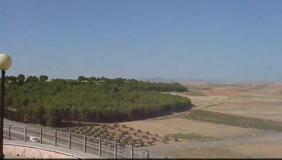 Vista panorámica en vídeo de alta definición del valle del Cedrón desde la punta del Cerro