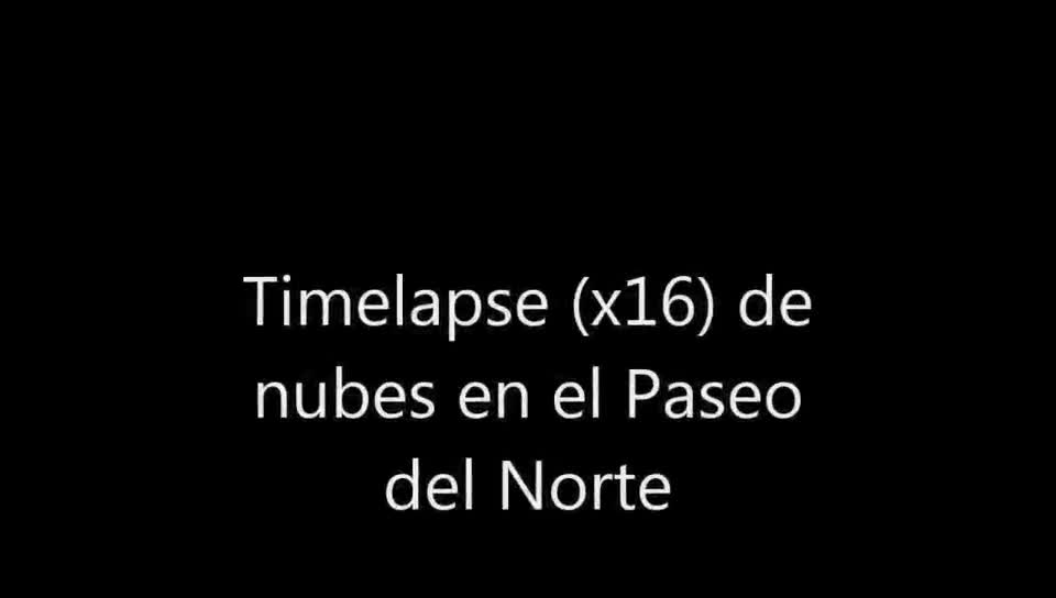 Timelapse x16 de movimiento de nubes en el cerro. 17-5-2013