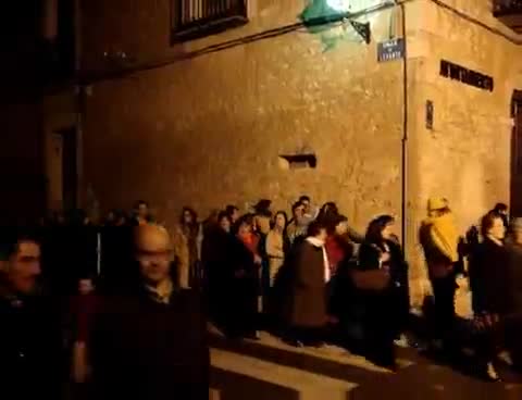 5 de Abril de 2007. Jueves Santo. Nuestra Señora de La Soledad a su paso por la Glorieta