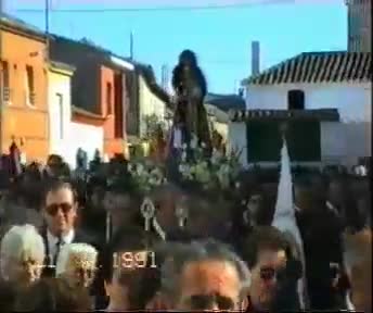 V Centenario del Martirio del Santo Niño. 21 de Abril de 1991. Procesión por la Calle Ancha
