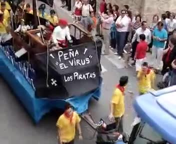 24 de Septiembre de 2006. Carroza de Piratas realizada por "El Club Virus", ganadora del concurso de carrozas