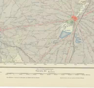 Mapa cartográfico de La Guardia de 1955 gentileza del Instituto Geográfico Nacional (I.G.N.)