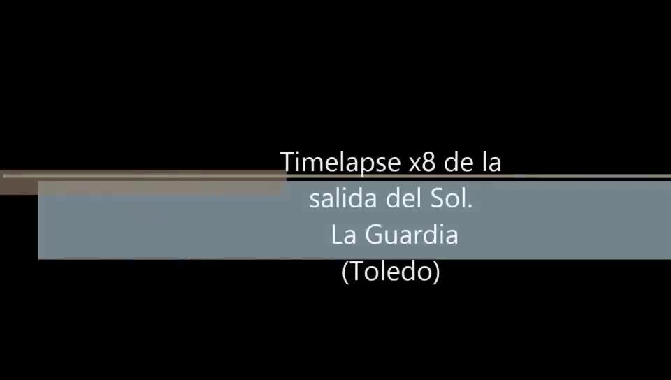 Timelapse de salida de sol desde las Vertederas