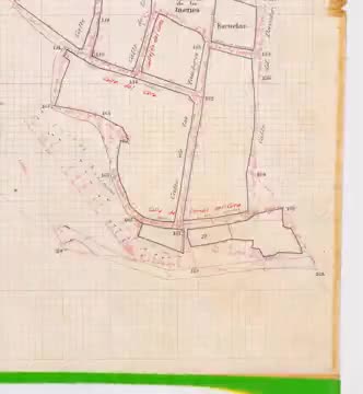 Plano de 1880 en alta resolución de La Guardia (1/4) en el formato de visualización interactivo con controles