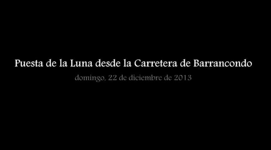 Puesta de la luna