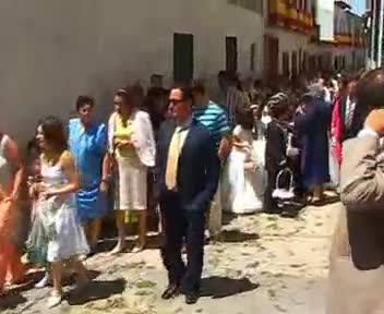 Corpus Christi 2006. Procesión con los niños que han hecho la comunión este año