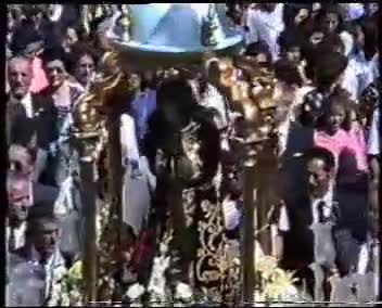 Fiestas de 1988. Procesión del Santo Niño por la Plaza