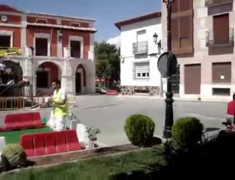 15 de Septiembre de 2007. Actividades deportivas en la Plaza. Video panorámico