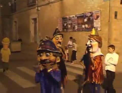 23 de Septiembre de 2007. Los Gigantes y Cabezudos se dirigen a la Plaza antes del Pregón de Fiestas