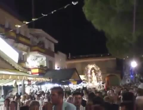 25 de Septiembre de 2007. La procesión nocturna desde la Plaza a la Glorieta