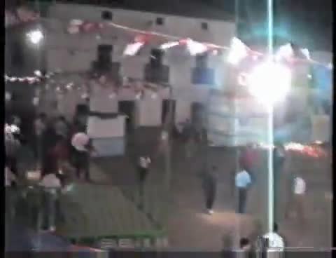 Fiestas de 1988. Toros de fuego en La Plaza