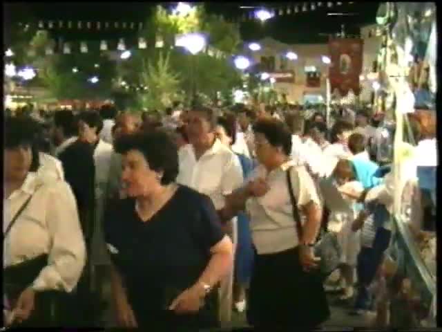 25 de Septiembre de 1988. Procesión nocturna del Santo Niño