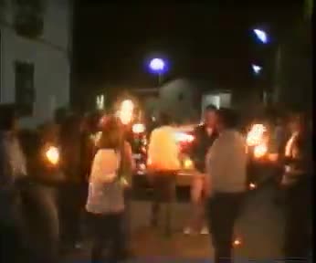 Fiestas de 1995. Las clásicas "Antorchas" antes de la pólvora del día 24 de Septiembre
