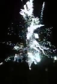 Fiestas de 1995. Instantánea de la pólvora del día 24 por la noche