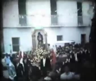 Procesión con el Santo Niño. Fiestas de 1987