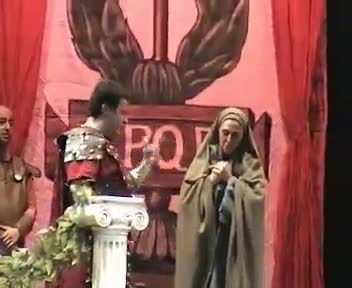 Grupo Teatral de la Pasión. Teatro de Rojas. Toledo 2003. Pilatos