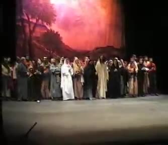 Grupo Teatral de la Pasión. Teatro de Rojas. Toledo 2003. Reparto al completo