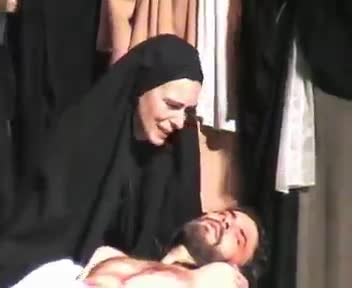 Grupo Teatral de la Pasión. Teatro de Rojas. Toledo 2003. Jesús muerto yace con su madre