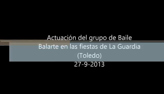 Actuación del grupo Balarte en las fiestas de La Guardia (Toledo). 27-9-2013
