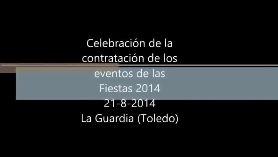 Celebración de la contratación de los eventos de las fiestas 2014 en la Plaza. 21-8-2014